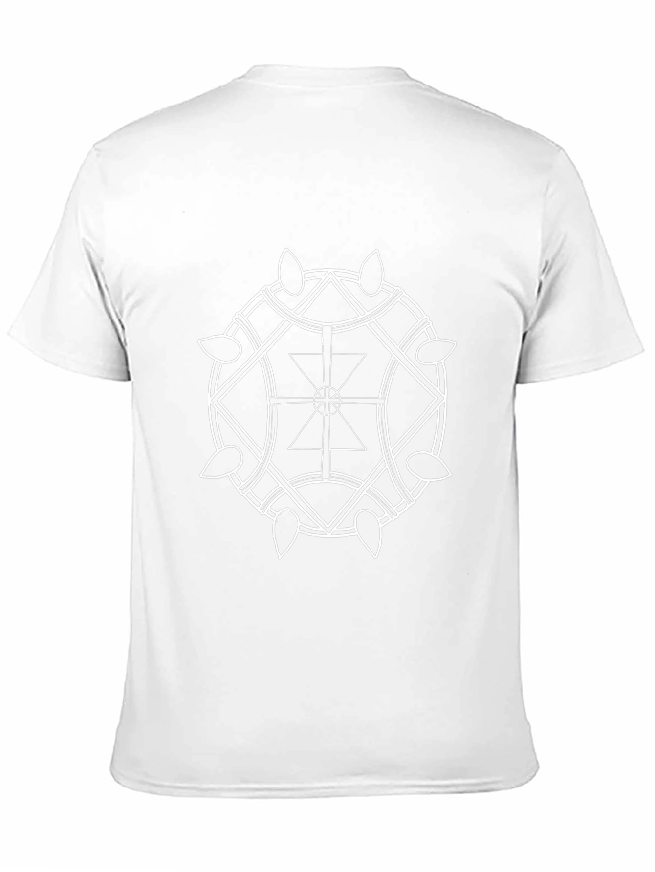 Geometric Print Black T-Shirt