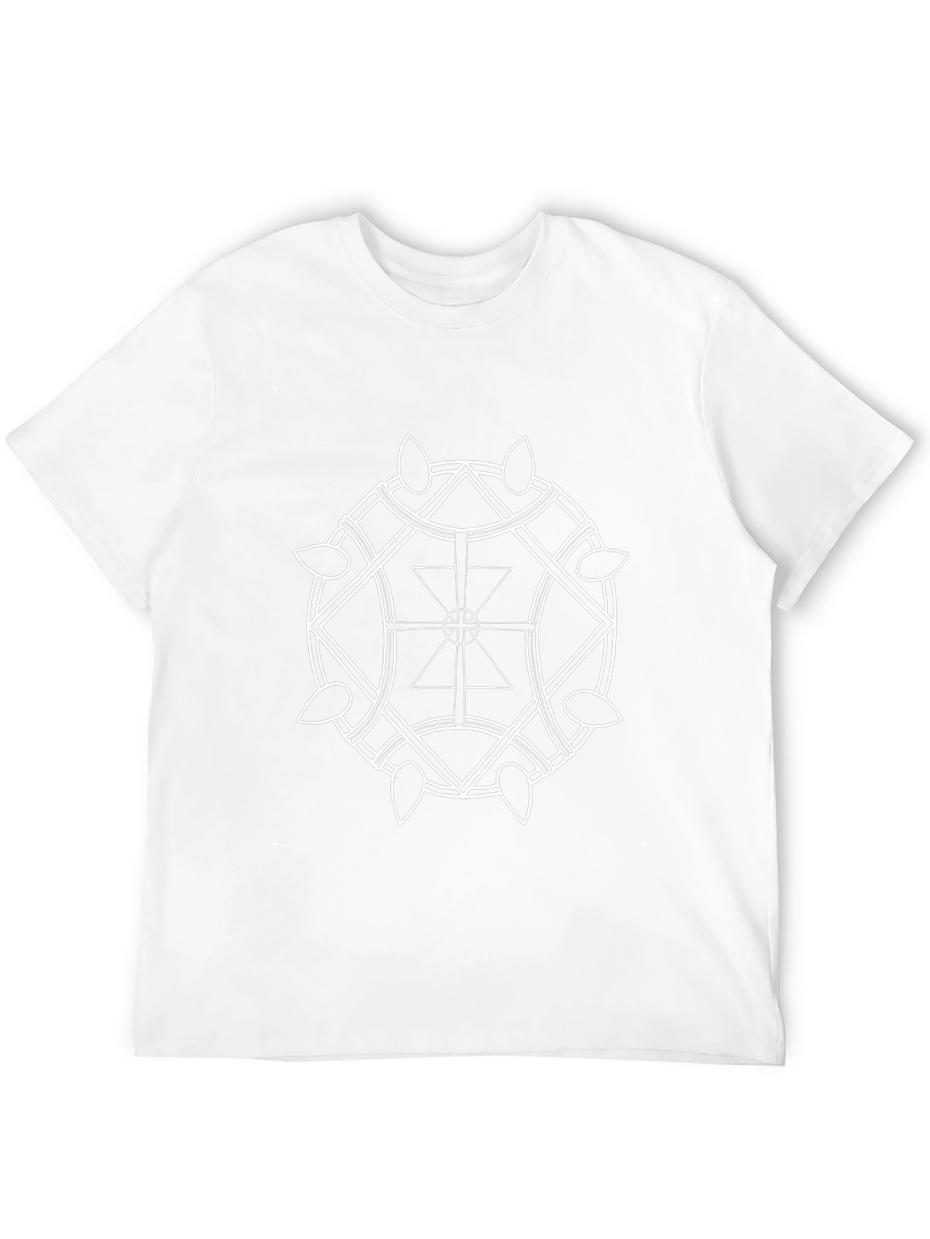 Geometric Print Black T-Shirt