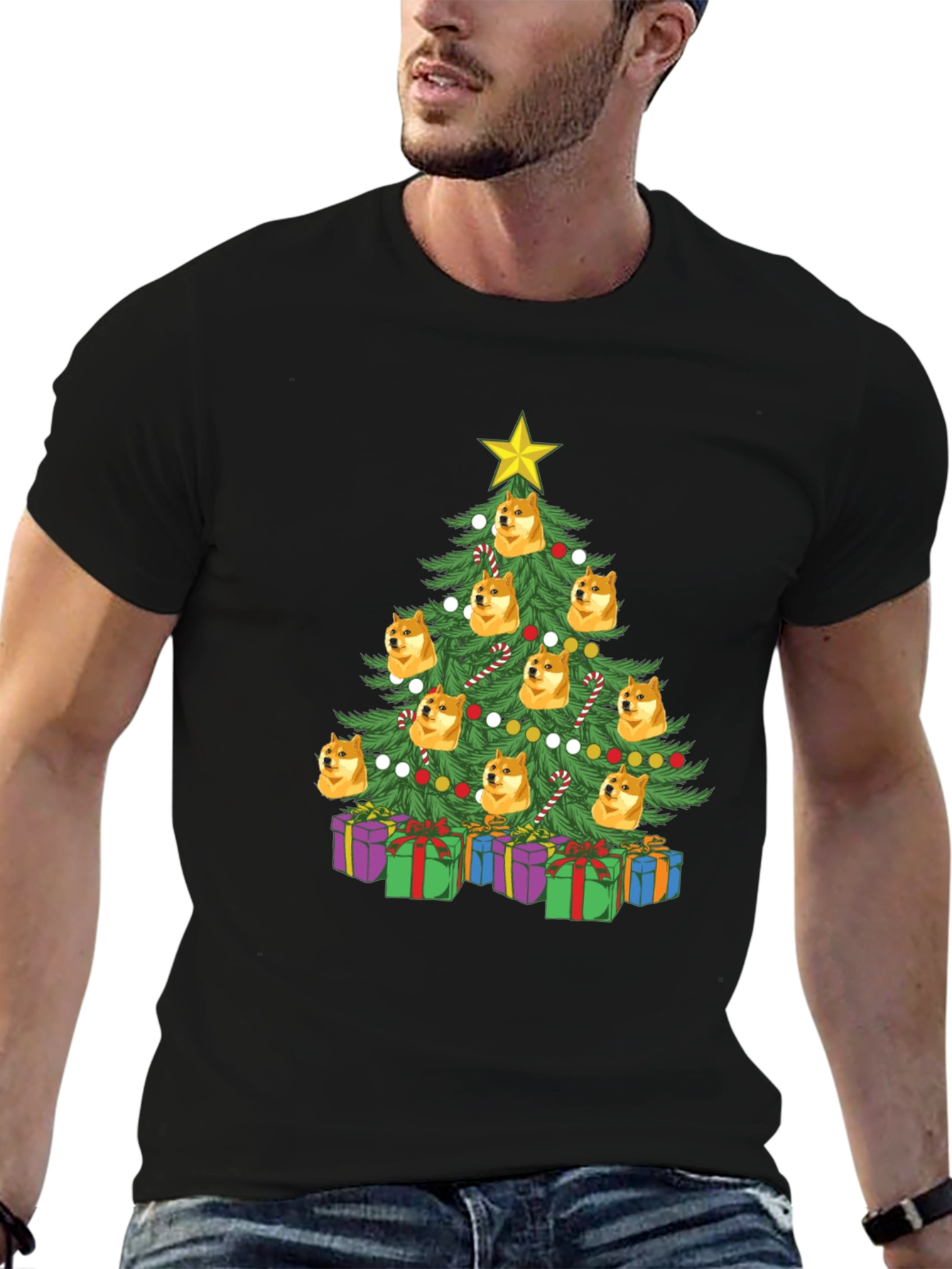 Doge Christmas Tree T-Shirt