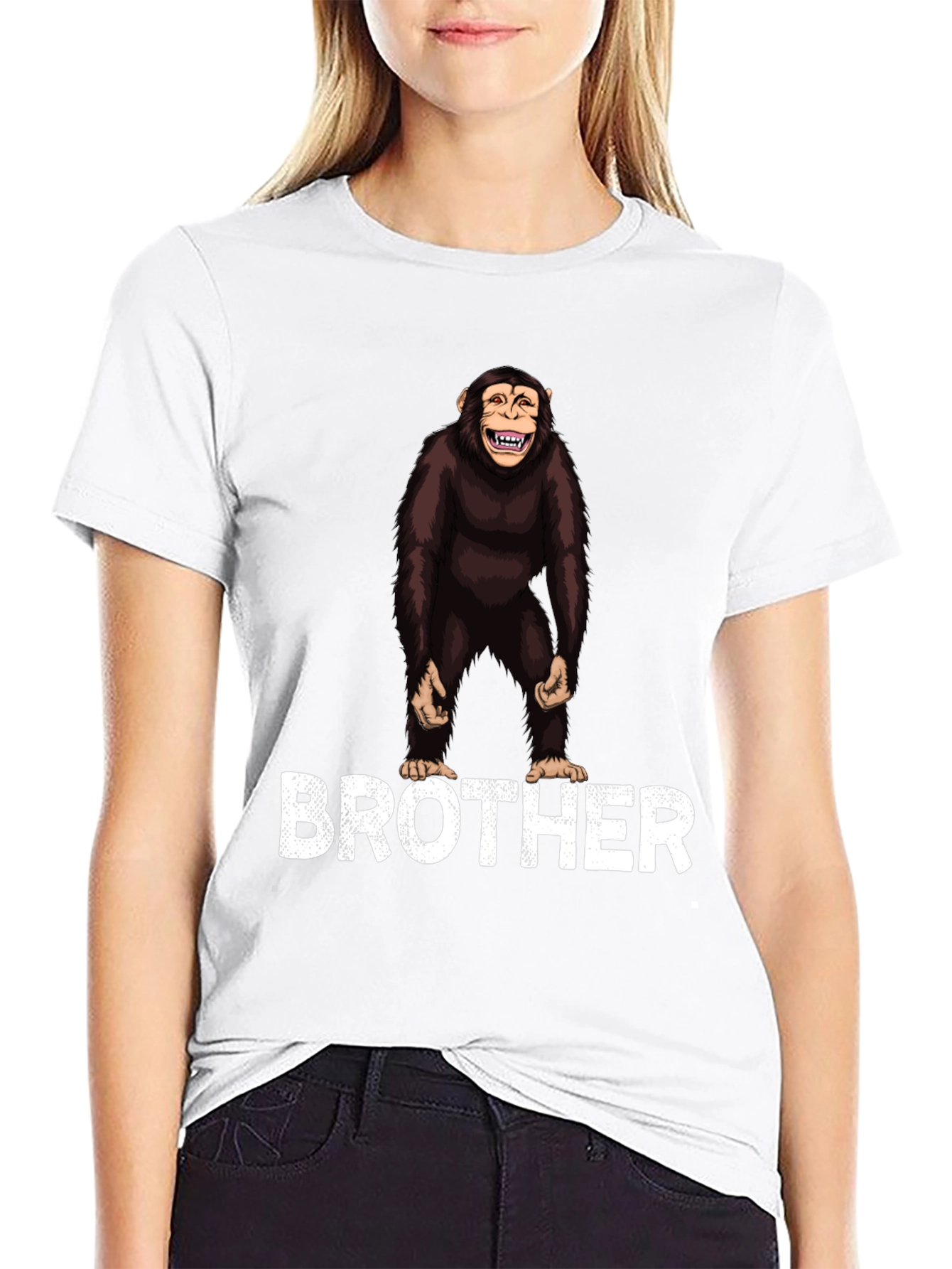 Chimpanzee Brother Graphic T-Shirt