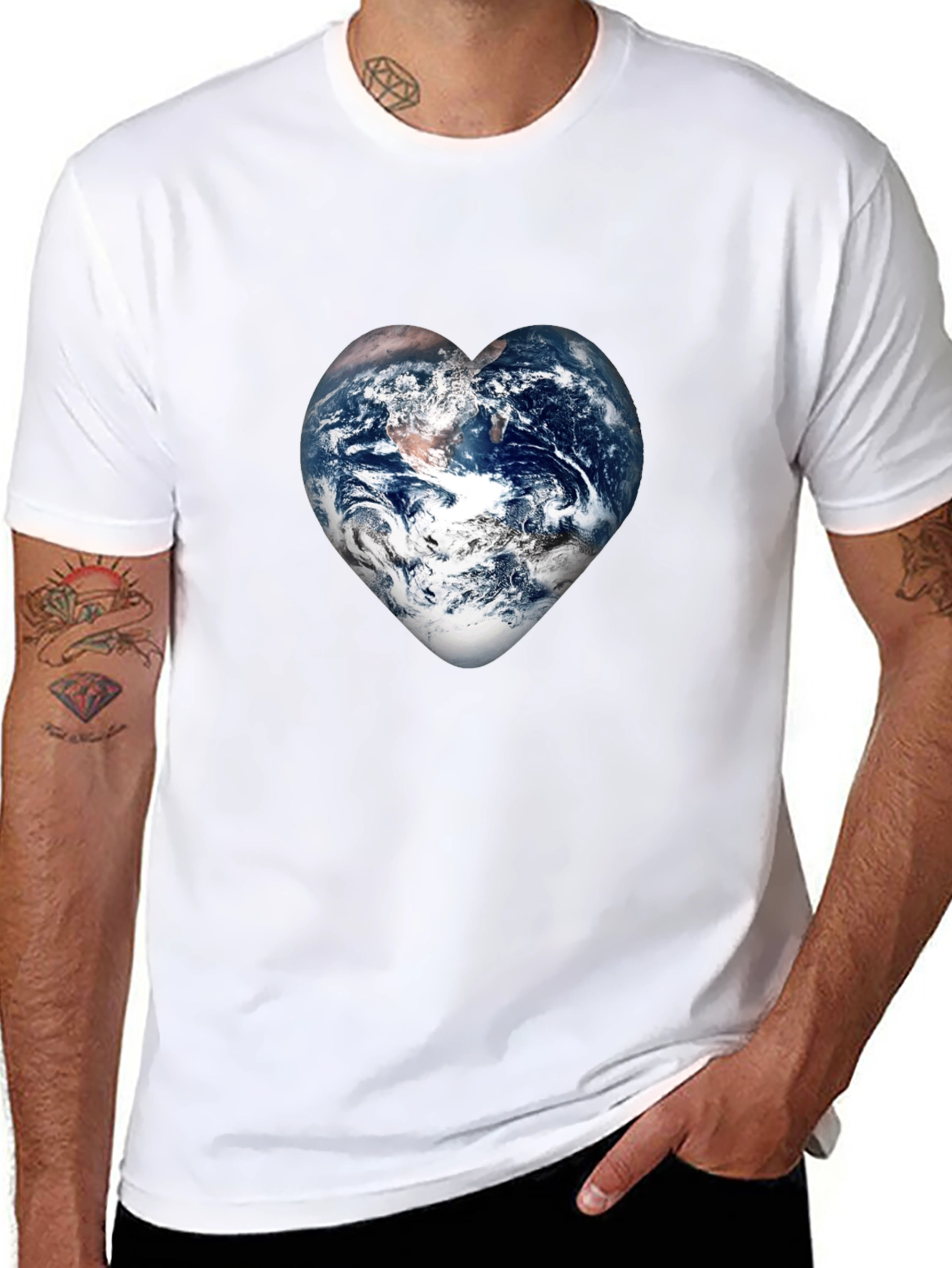 Earth Heart T-Shirt - Love Our Planet