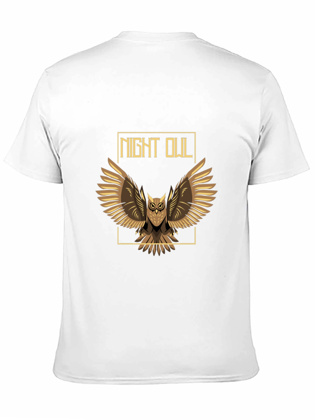 Night Owl Graphic Print Tee - Mens Black T-Shirt