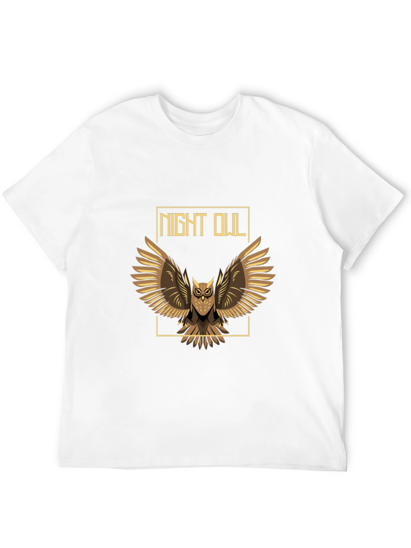 Night Owl Graphic Print Tee - Mens Black T-Shirt