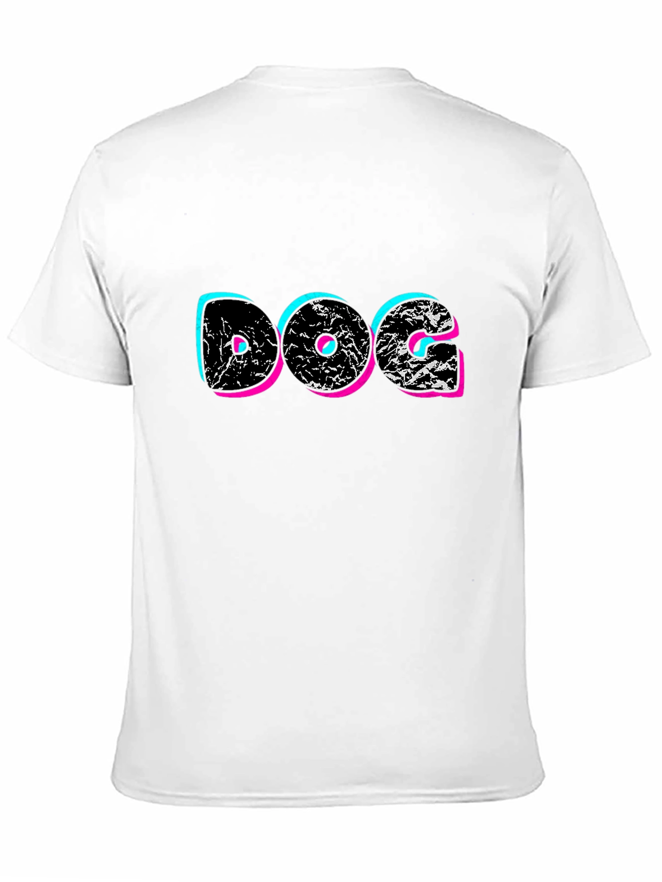 DOG Graphic Print Black T-Shirt