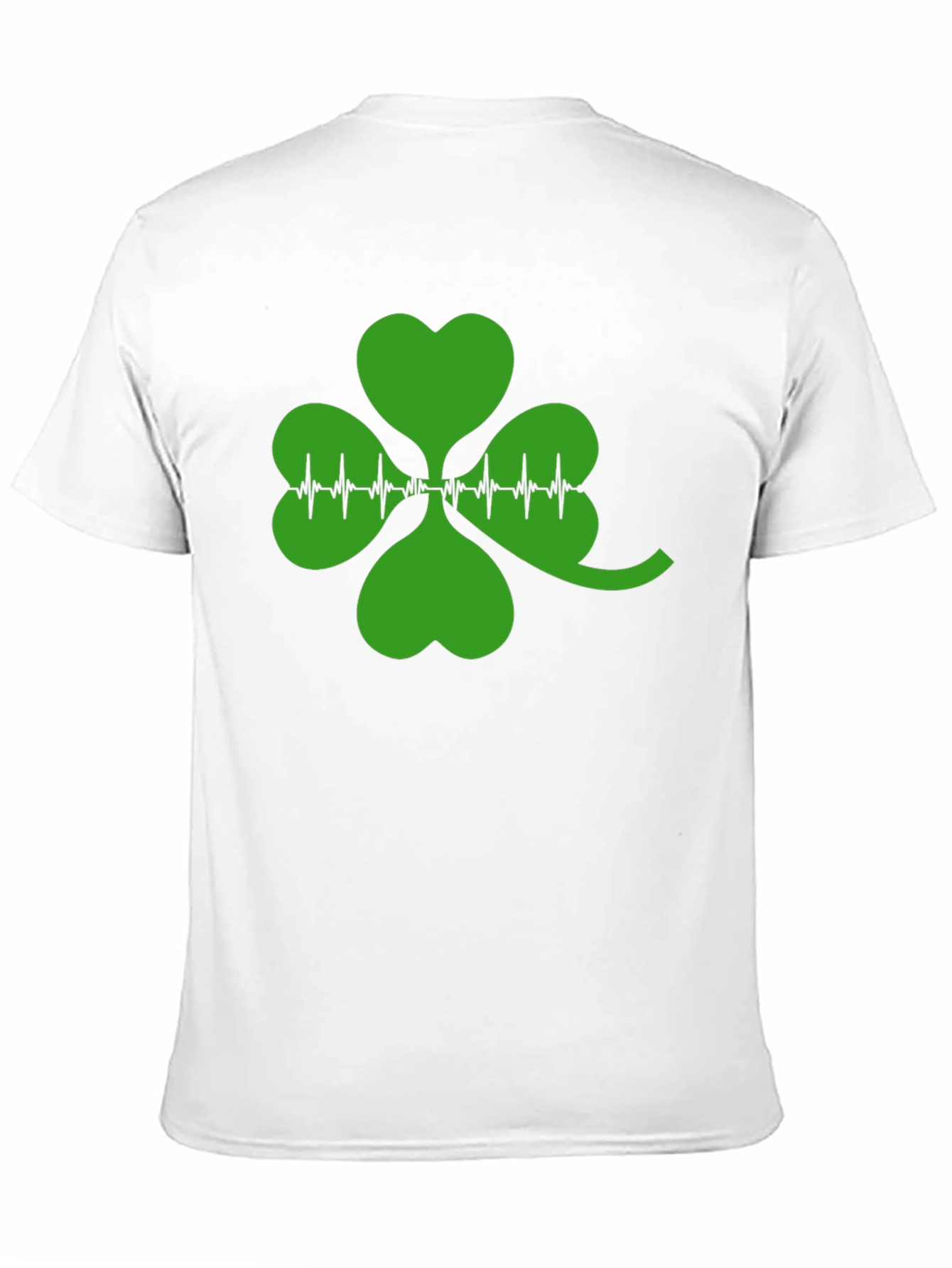 St. Patricks Day Shamrock Heartbeat T-Shirt