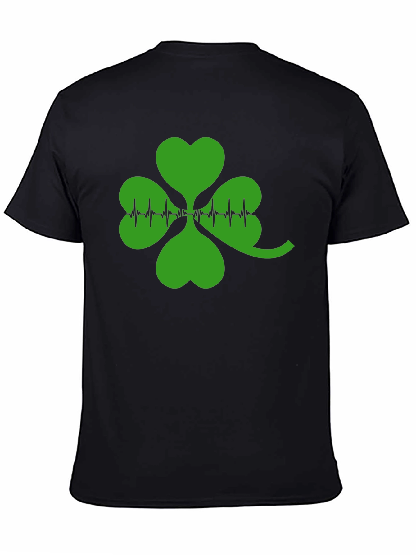 St. Patricks Day Shamrock Heartbeat T-Shirt
