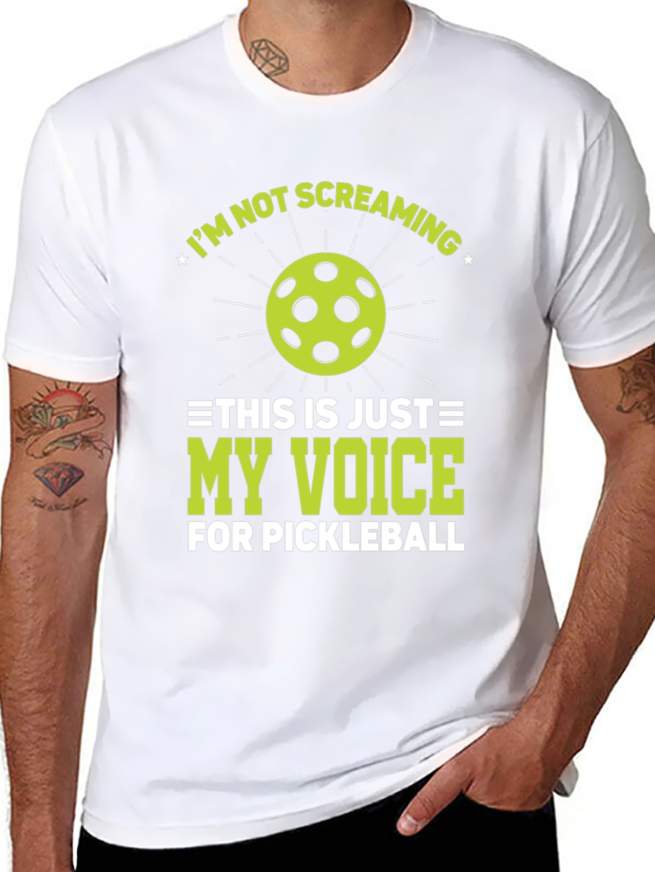 Pickleball Screaming Voice T-Shirt