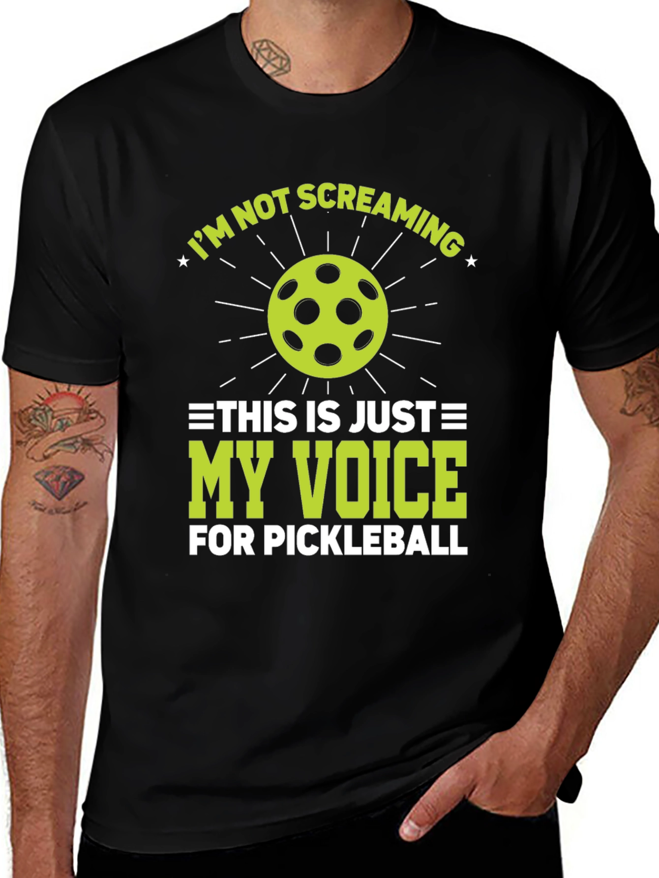 Pickleball Screaming Voice T-Shirt