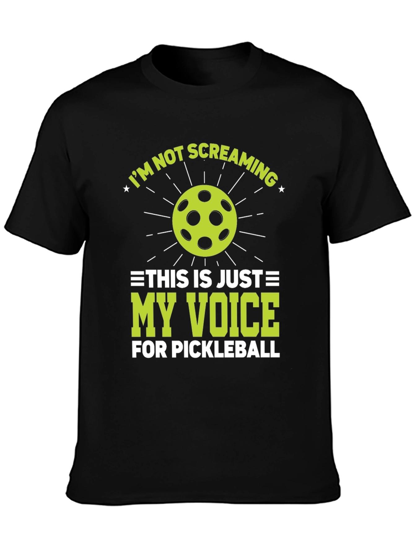 Pickleball Screaming Voice T-Shirt