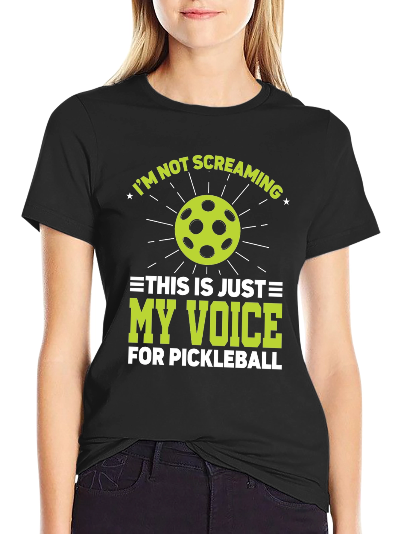 Pickleball Screaming Voice T-Shirt