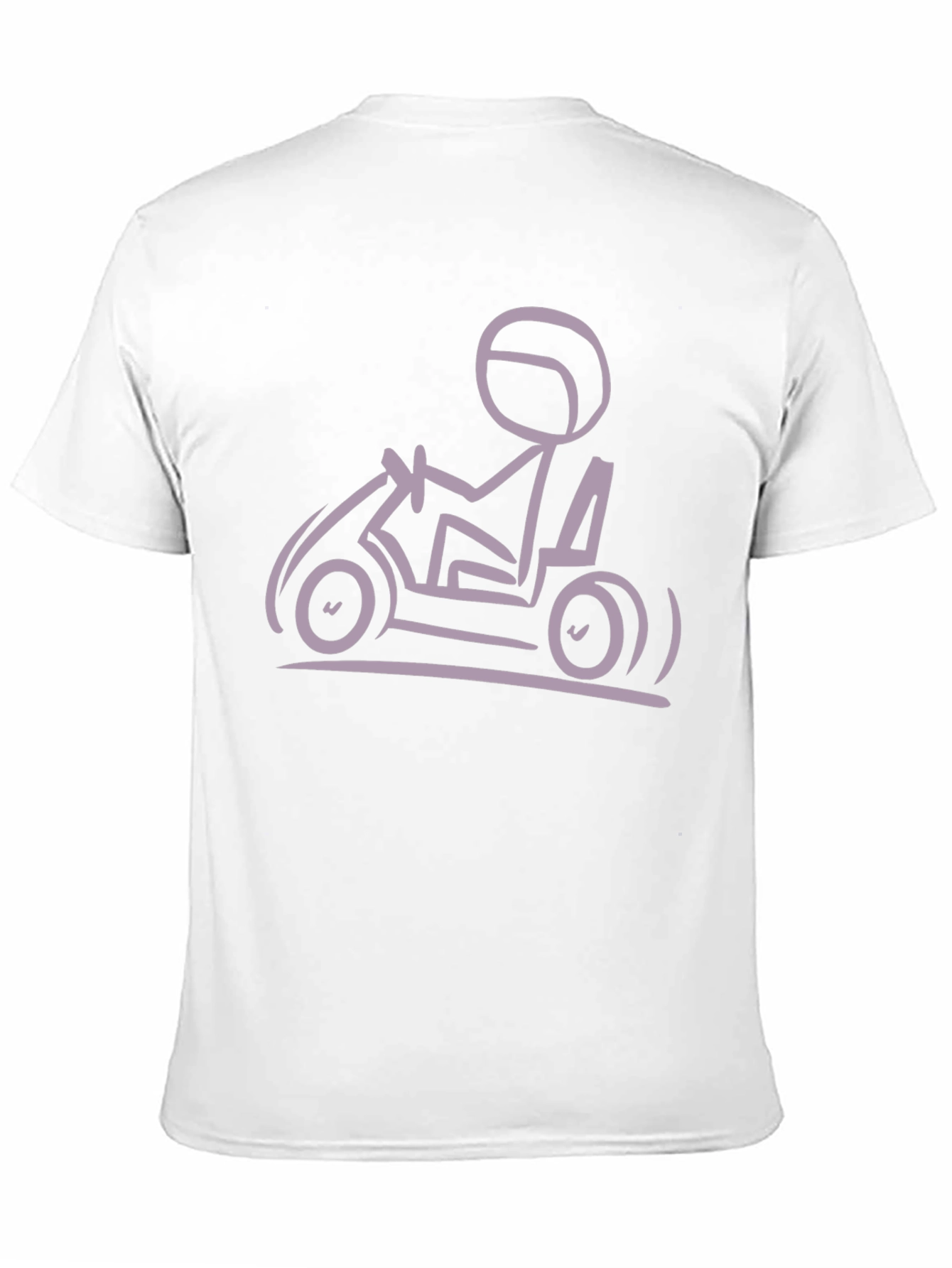 Go Kart Stick Figure T-Shirt - Black