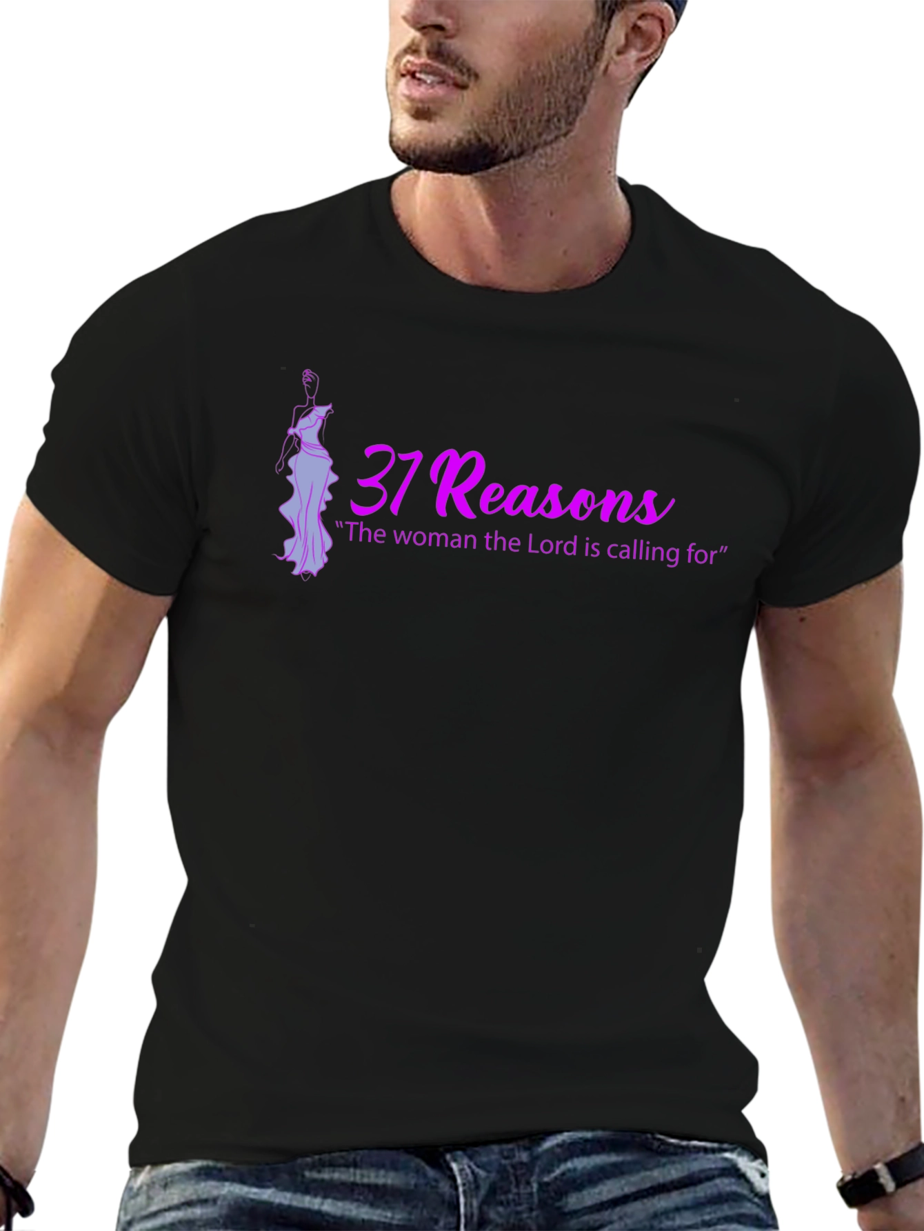 37 Reasons Graphic T-Shirt Black