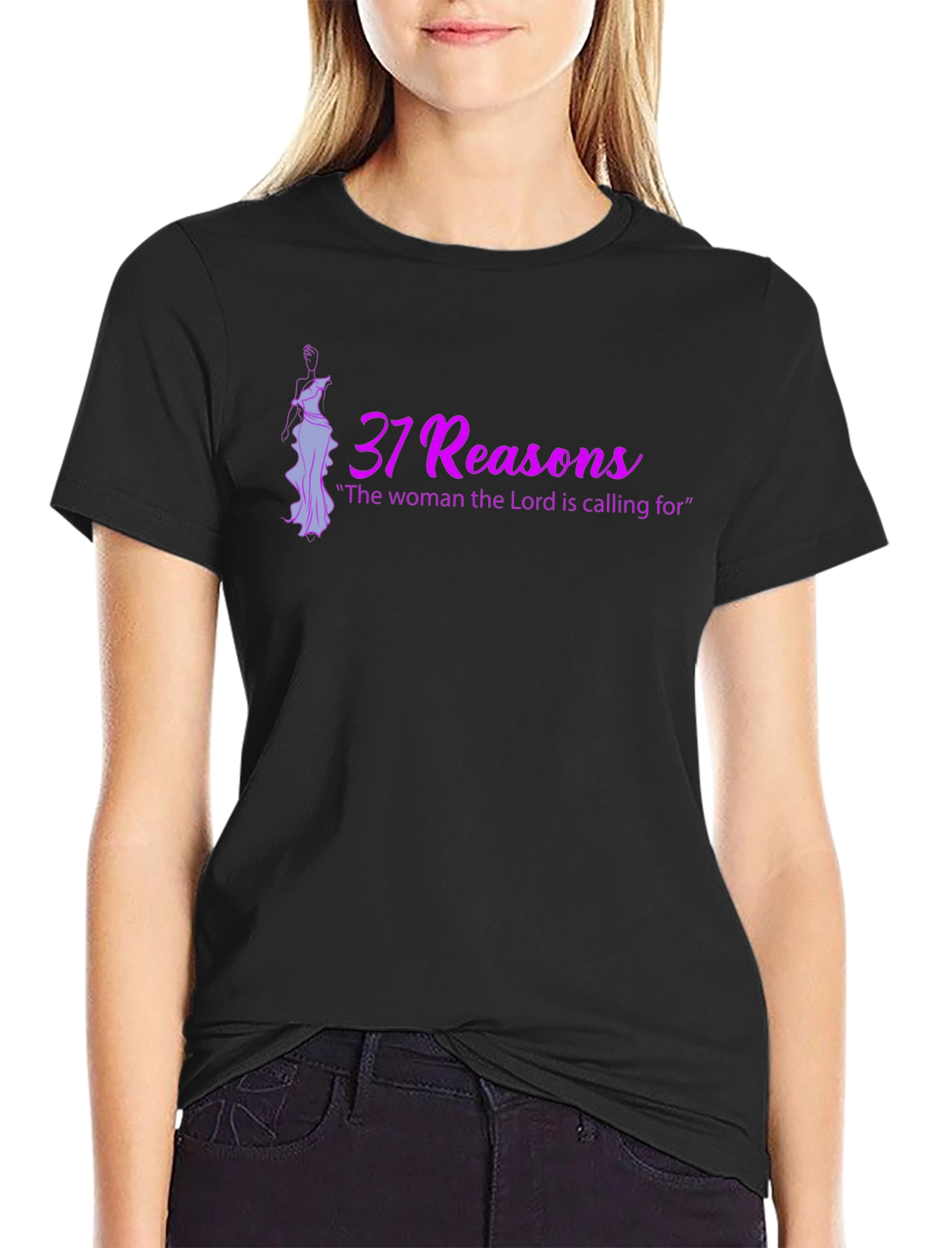 37 Reasons Graphic T-Shirt Black