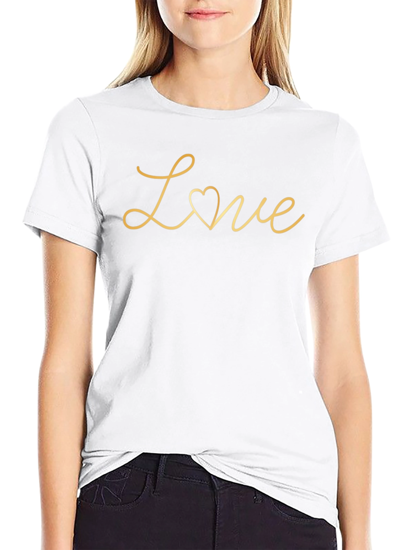 Love Heart Graphic Tee - Stylish Casual Comfort