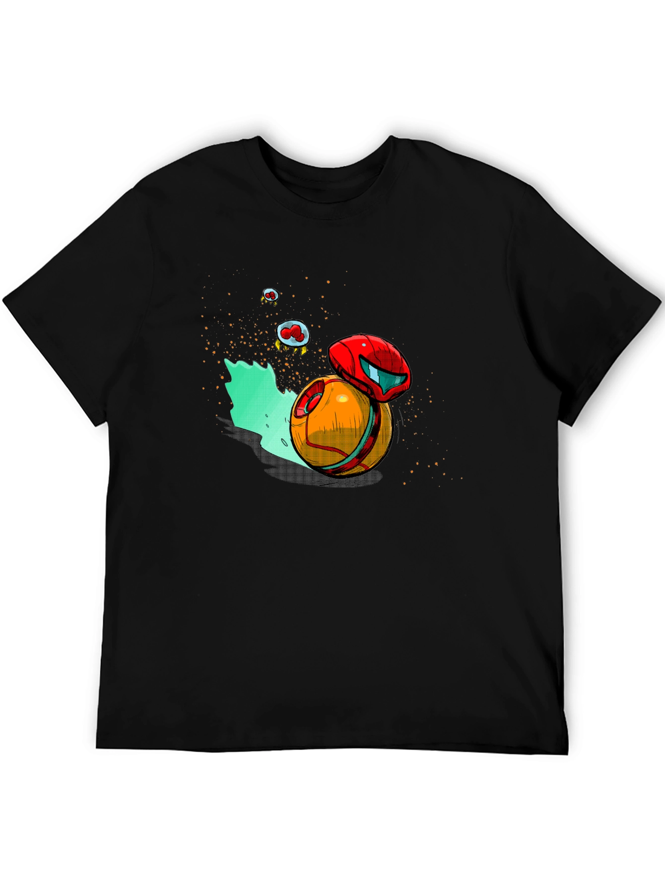 Metroid Morph Ball T-Shirt - Black Graphic Tee