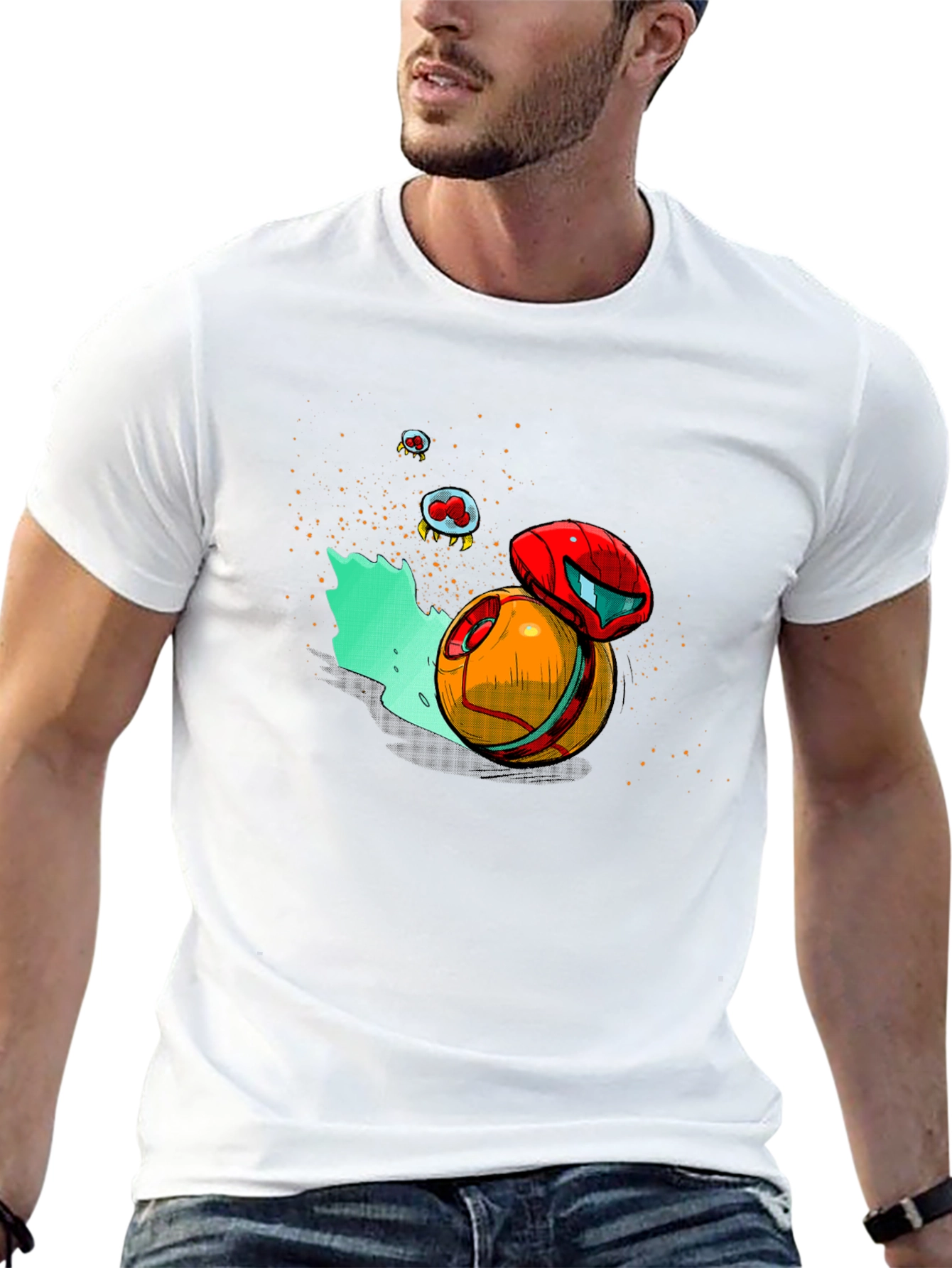 Metroid Morph Ball T-Shirt - Black Graphic Tee