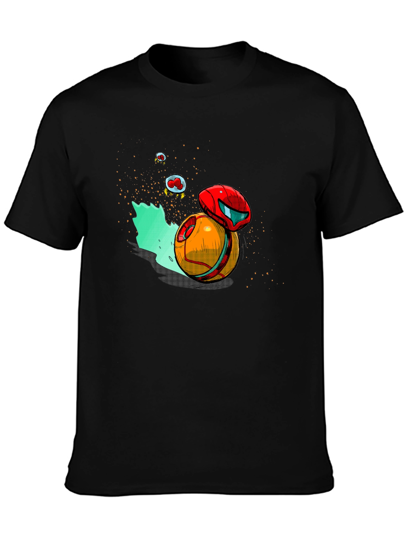 Metroid Morph Ball T-Shirt - Black Graphic Tee