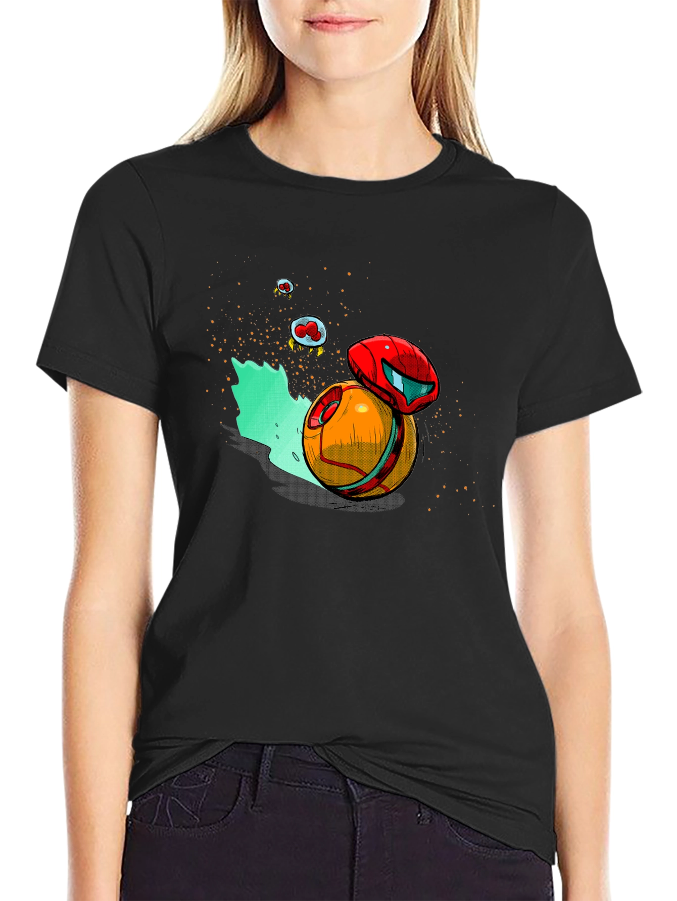 Metroid Morph Ball T-Shirt - Black Graphic Tee