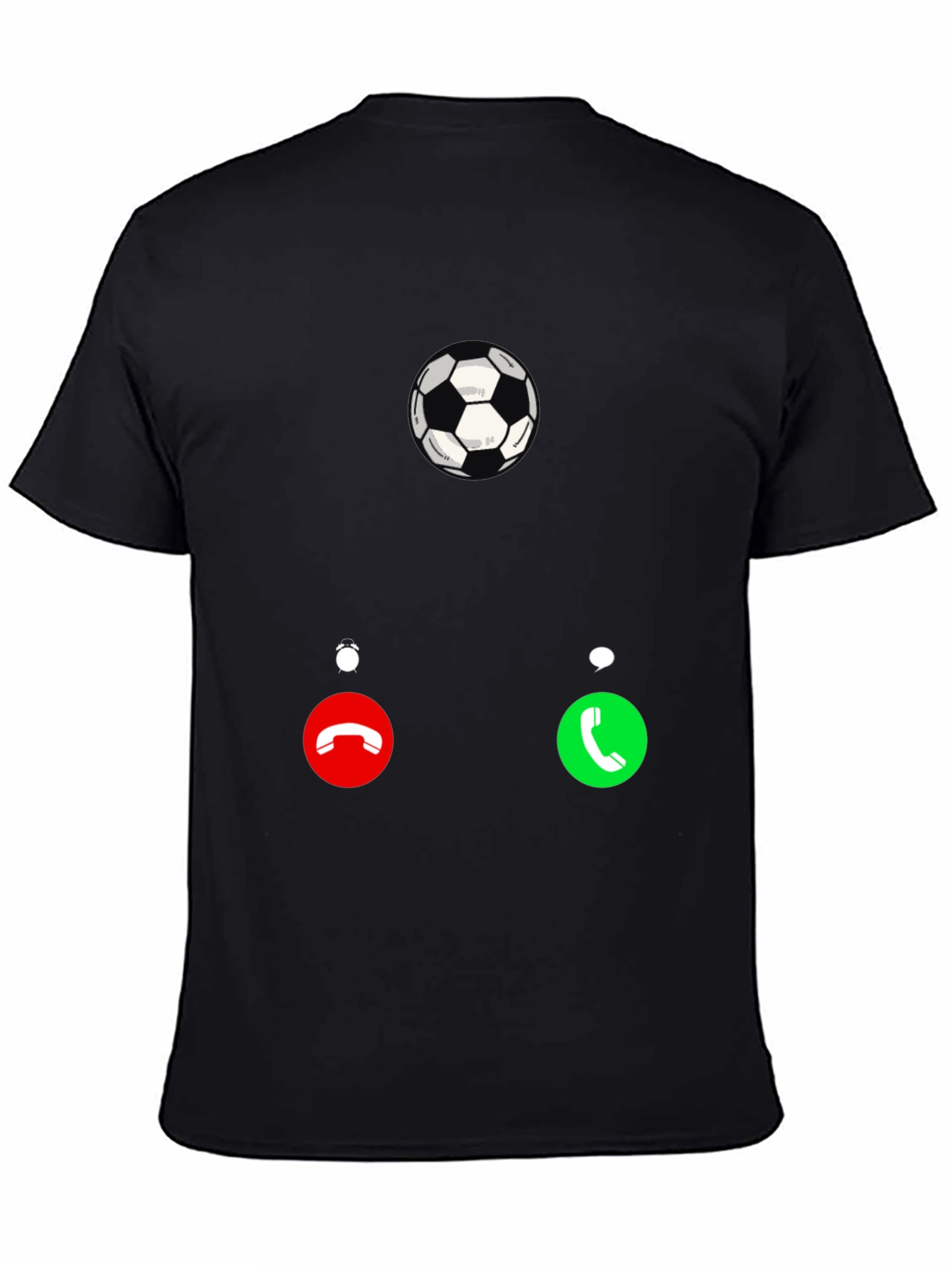 Soccer Calling T-Shirt - Black Graphic Tee