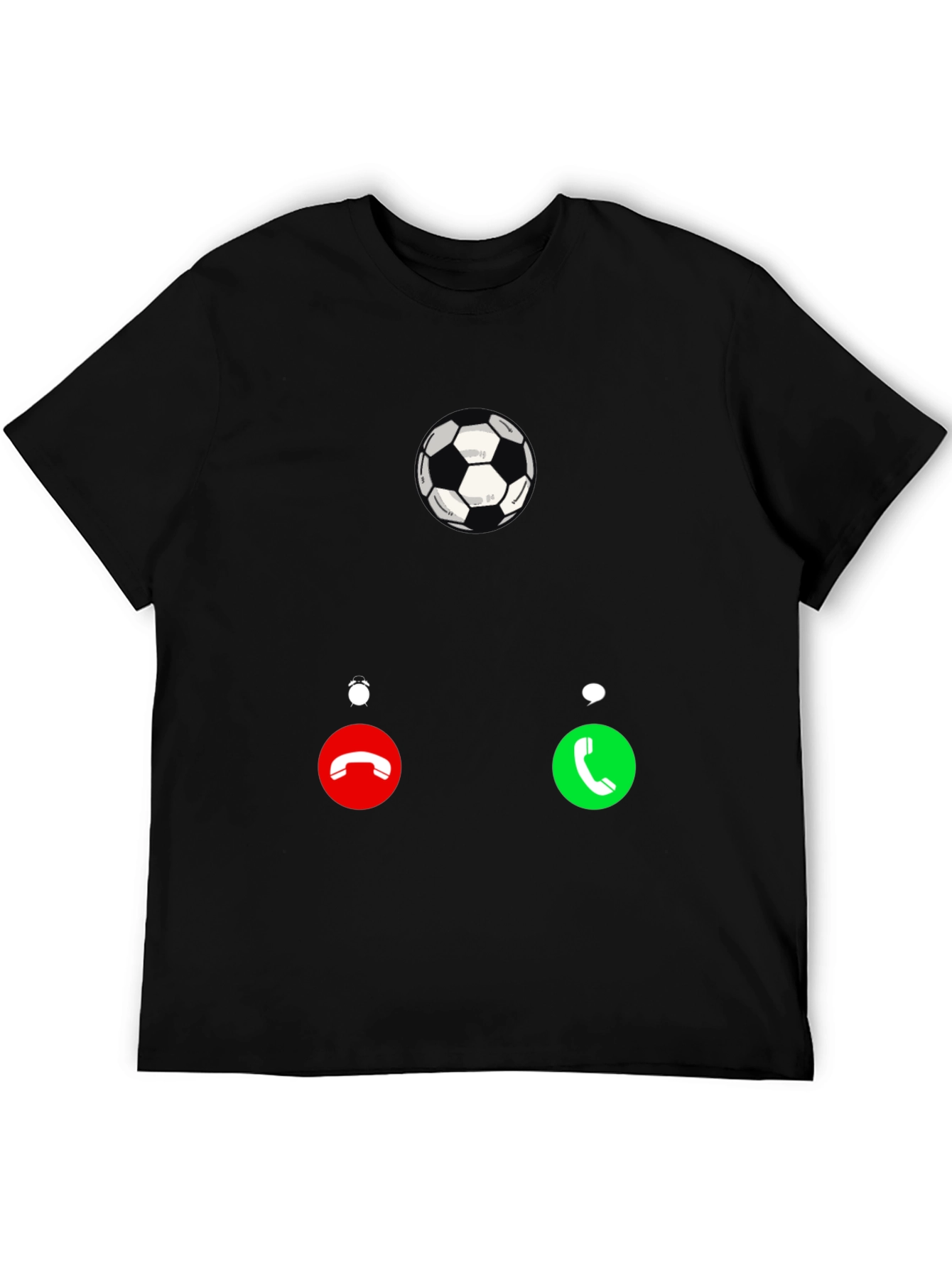 Soccer Calling T-Shirt - Black Graphic Tee