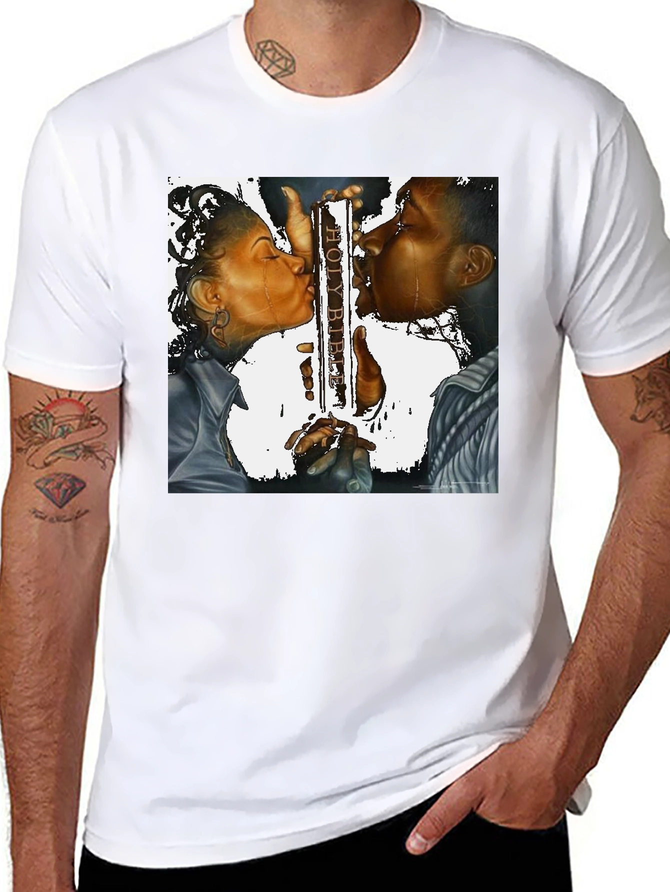 Holy Kiss Unisex Black T-Shirt