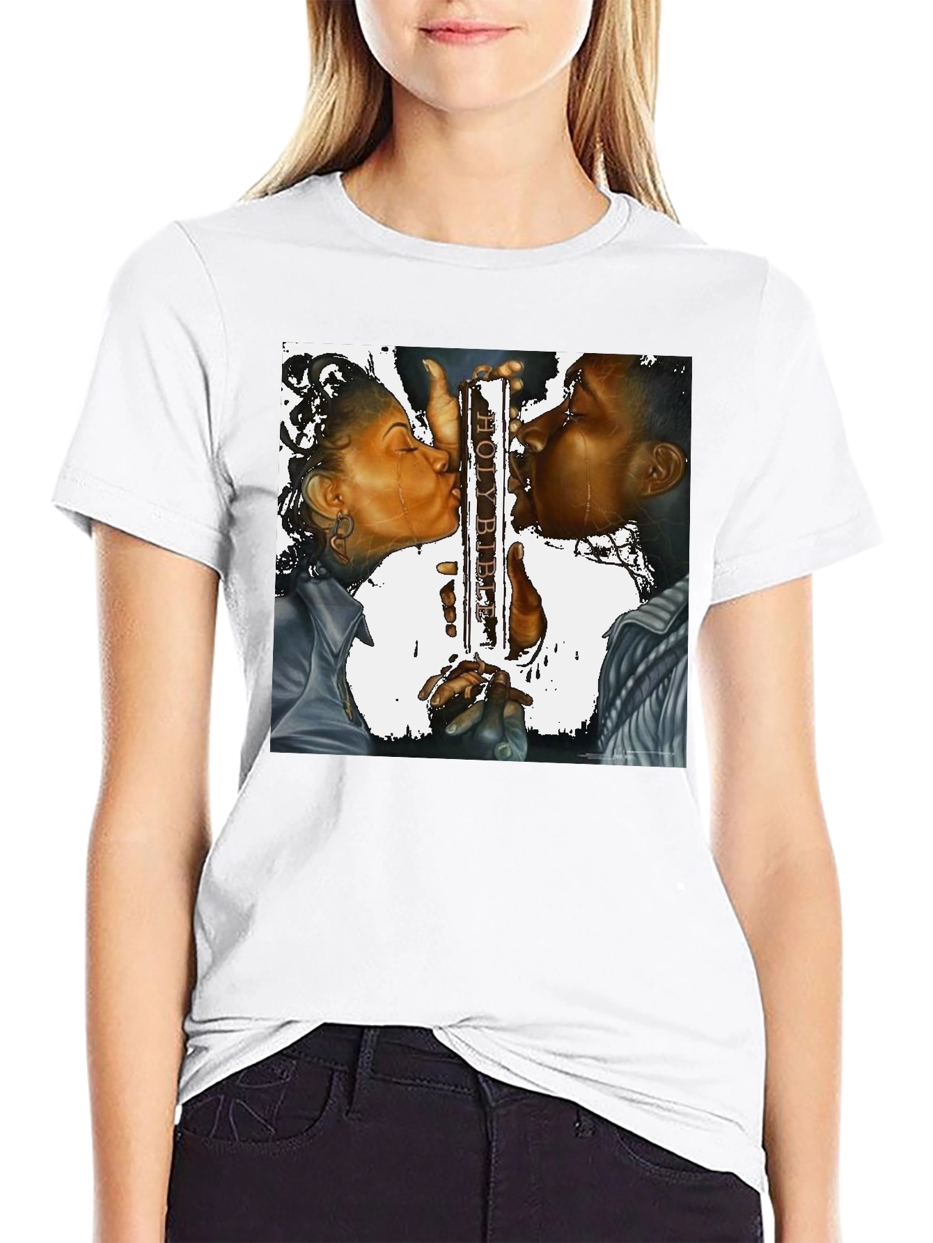 Holy Kiss Unisex Black T-Shirt