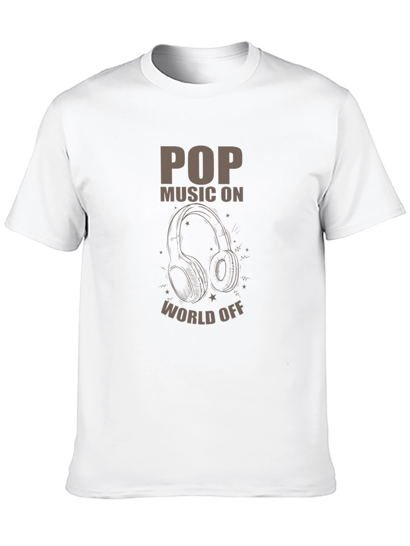 Pop Music On World Off Graphic Tee