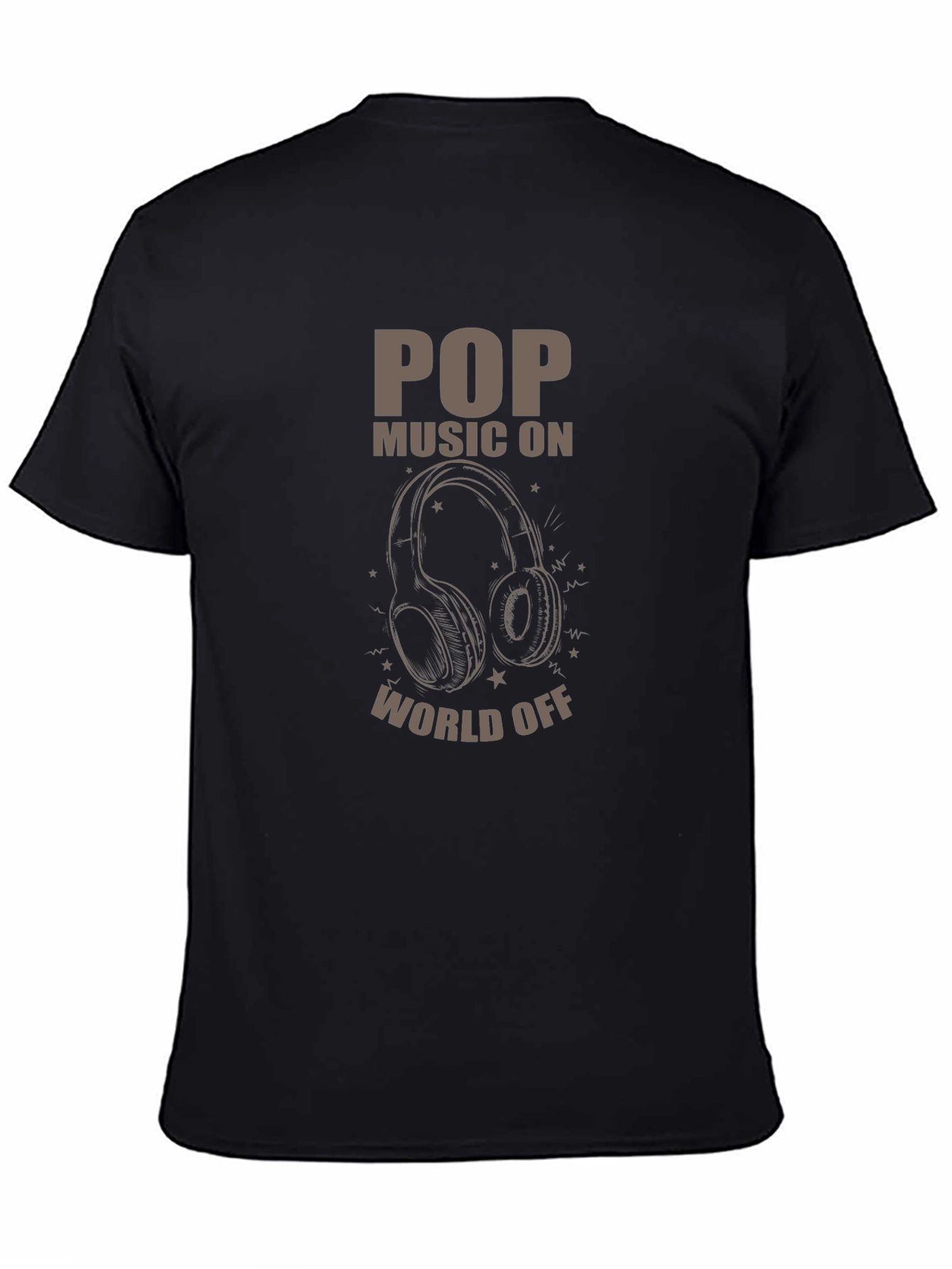 Pop Music On World Off Graphic Tee