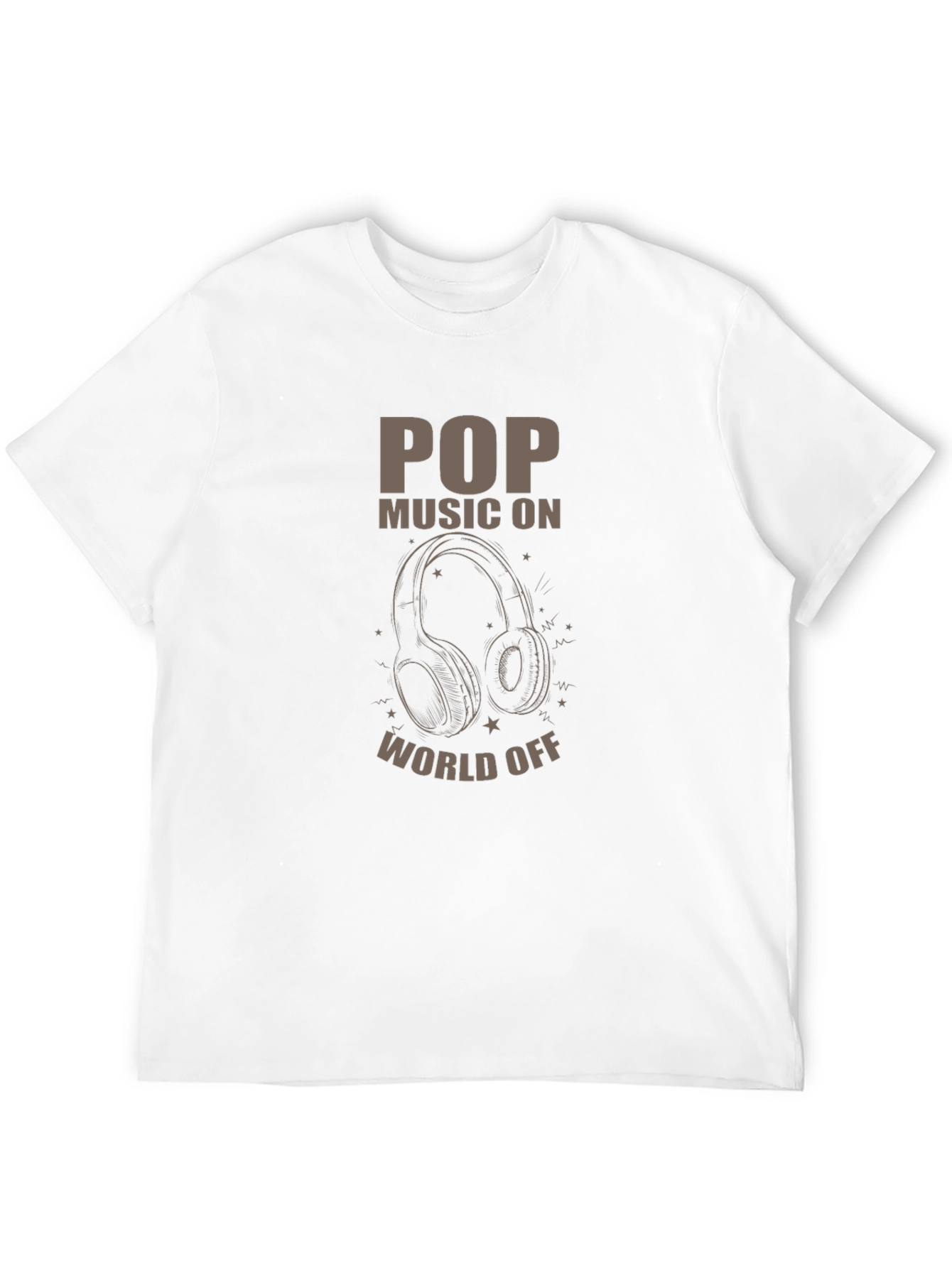 Pop Music On World Off Graphic Tee