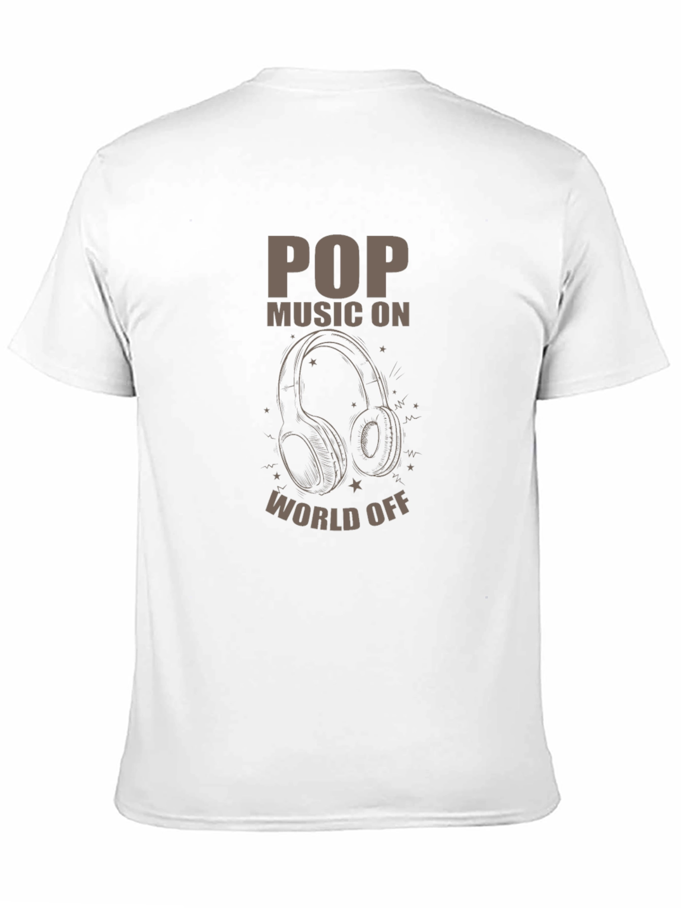 Pop Music On World Off Graphic Tee