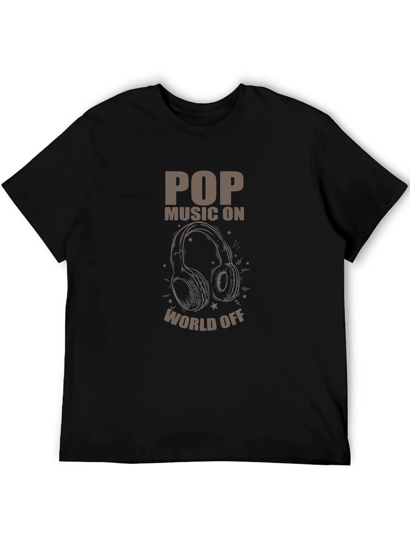 Pop Music On World Off Graphic Tee