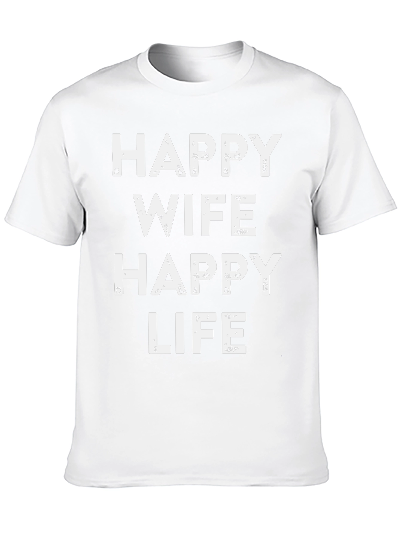 Happy Wife Happy Life Black T-Shirt