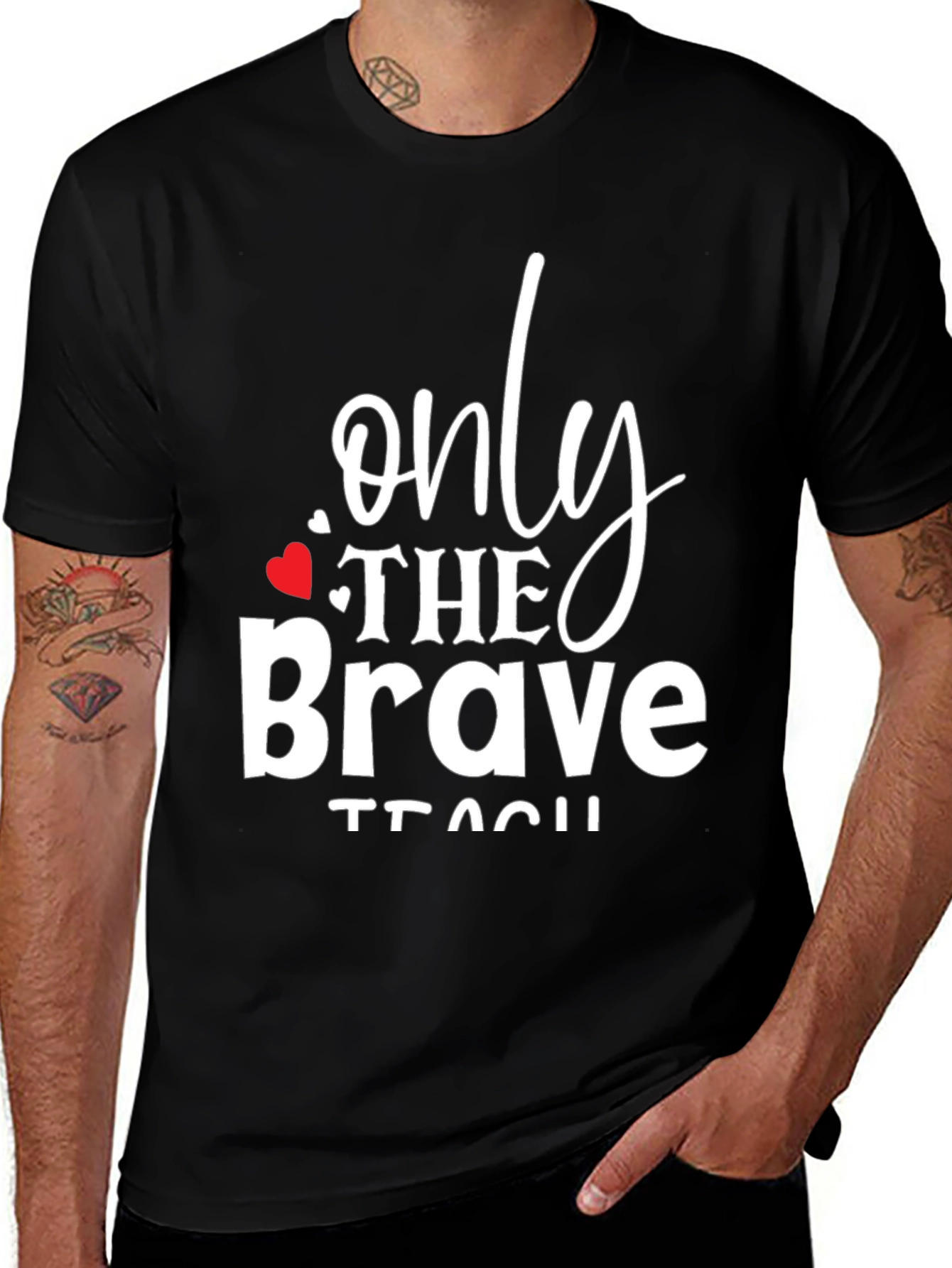 Only The Brave Teach Graphic Tee