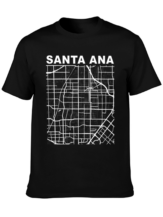 Santa Ana City Map T-Shirt