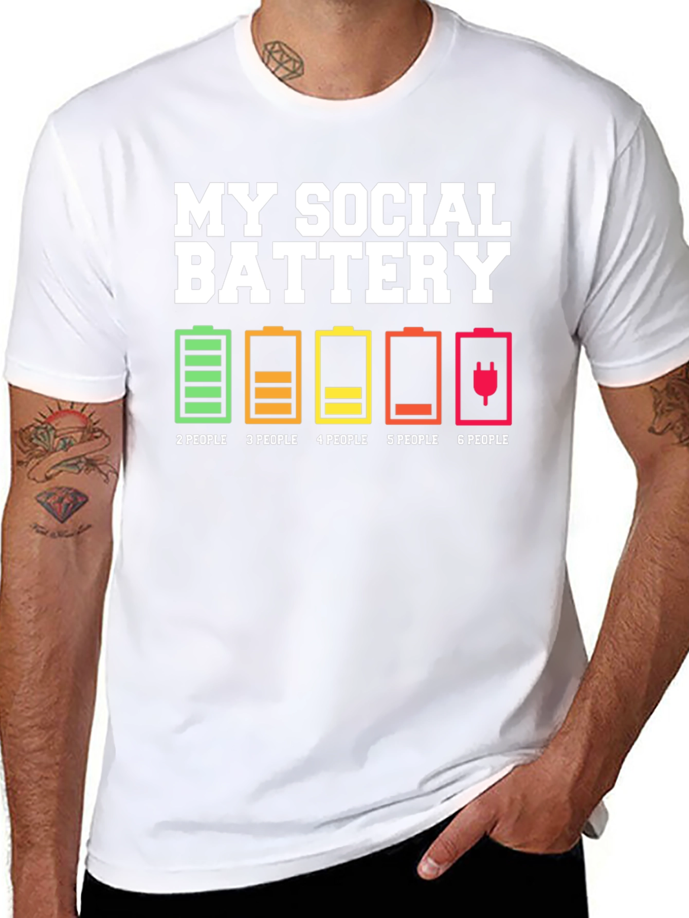 My Social Battery T-Shirt - Introvert Humor Tee