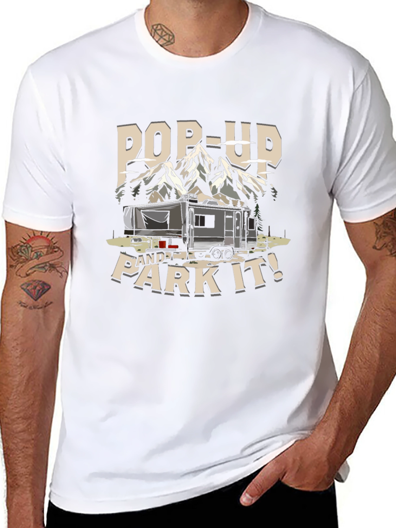Pop-Up and Park It! Camping T-Shirt