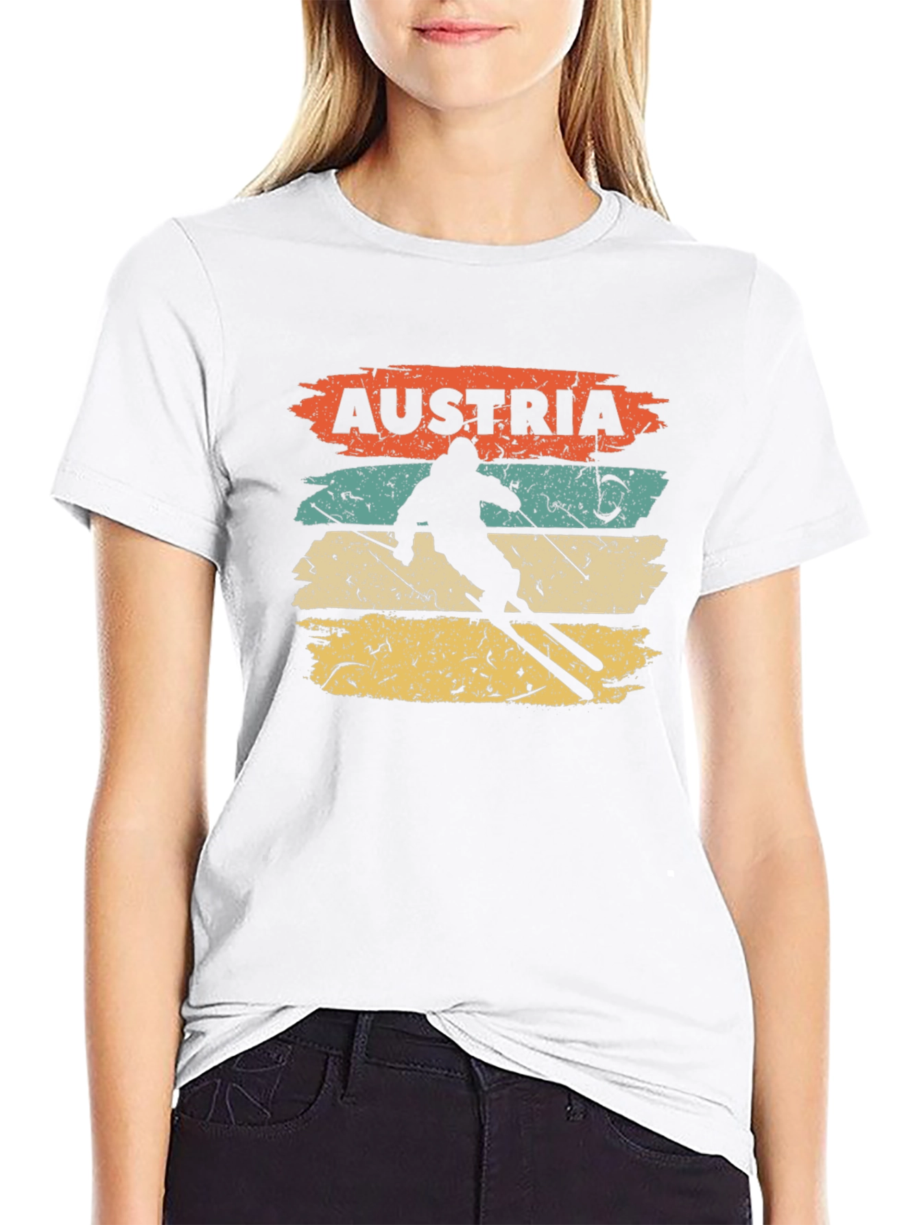 Austria Skiing Retro T-Shirt
