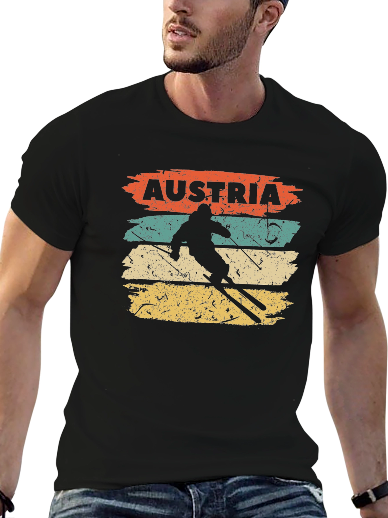 Austria Skiing Retro T-Shirt