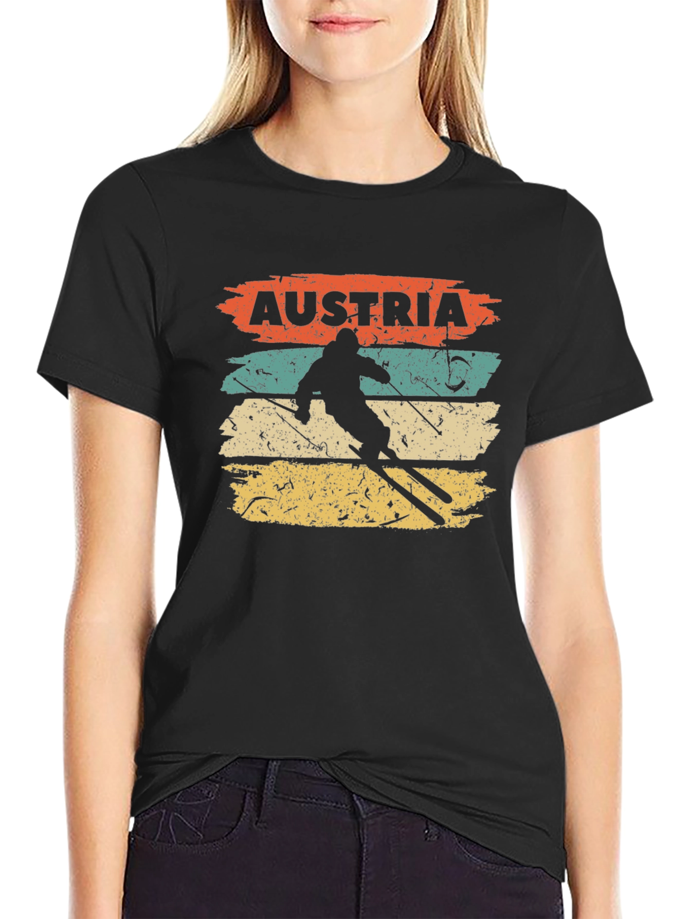 Austria Skiing Retro T-Shirt