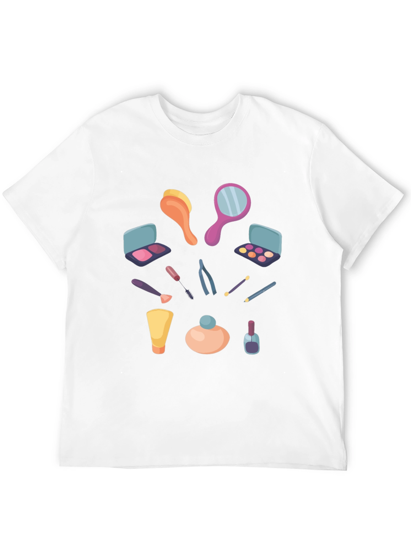 Makeup Graphic T-Shirt - Stylish Casual Tee