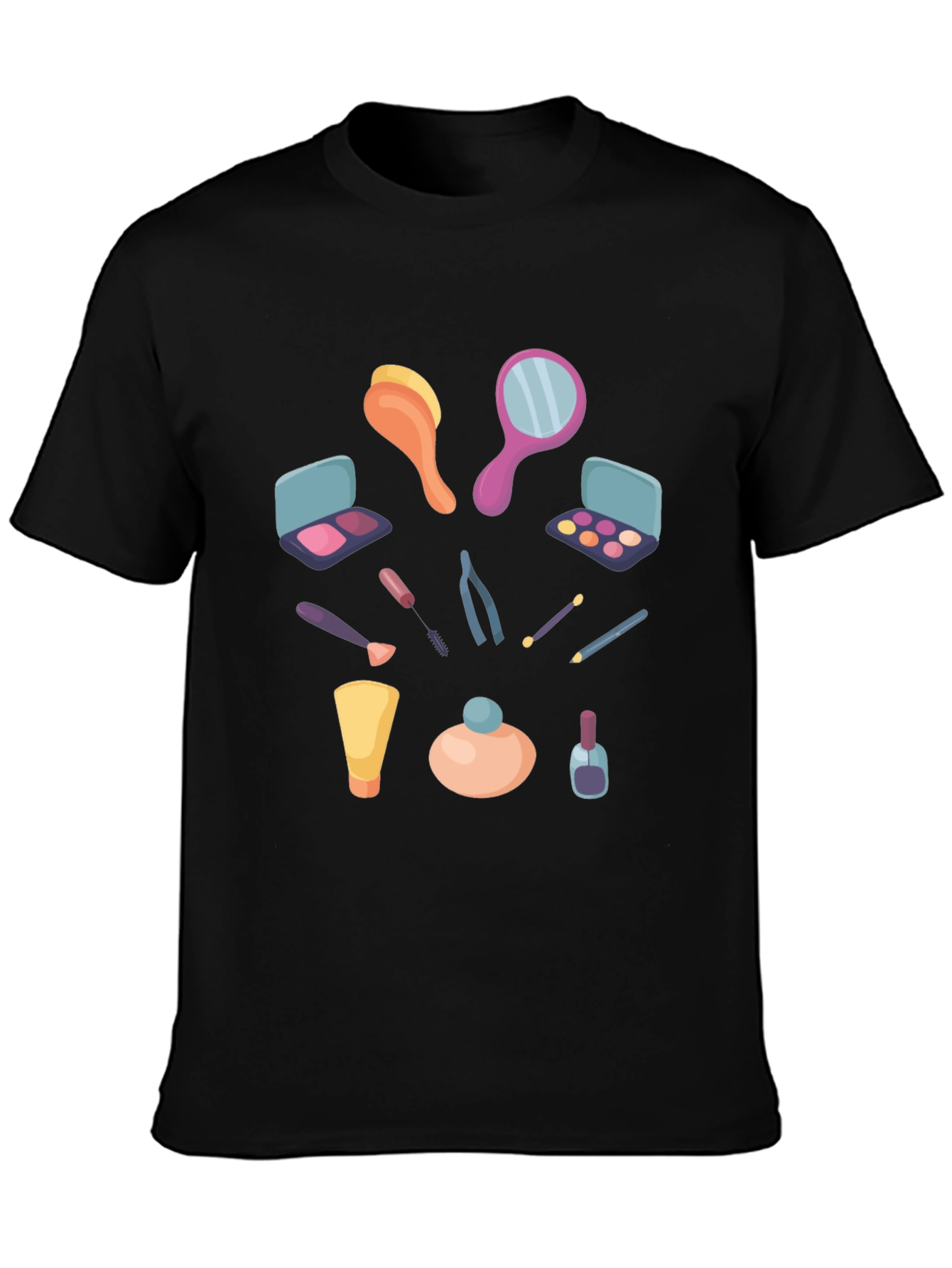 Makeup Graphic T-Shirt - Stylish Casual Tee