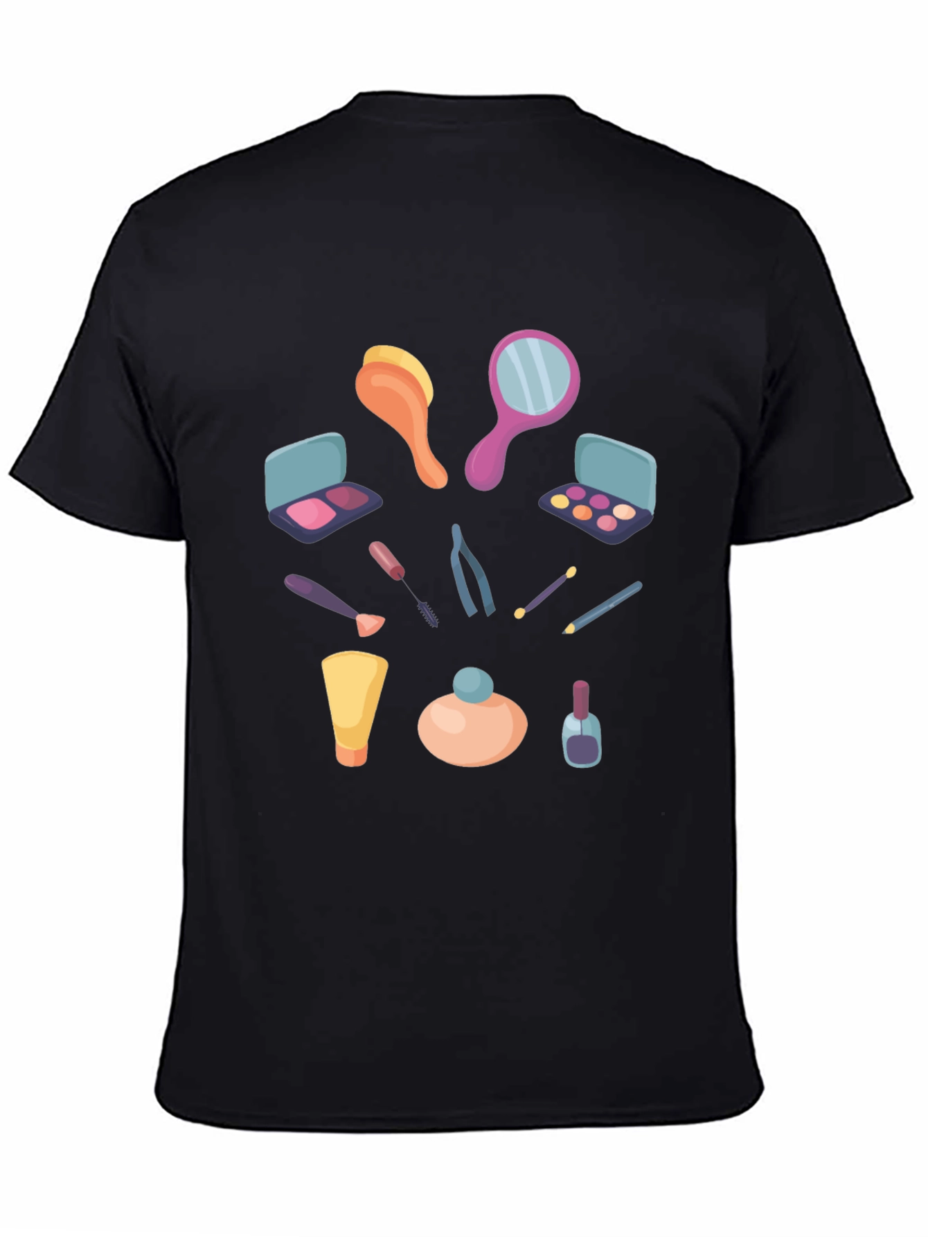 Makeup Graphic T-Shirt - Stylish Casual Tee