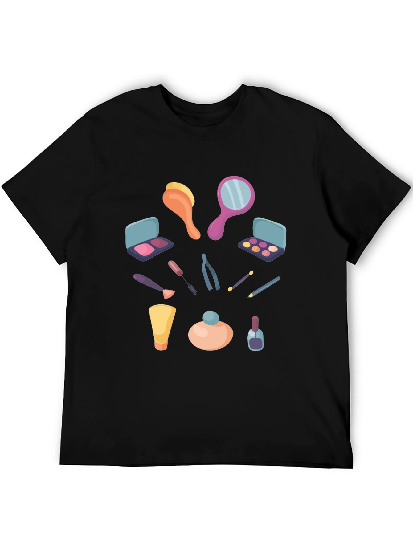Makeup Graphic T-Shirt - Stylish Casual Tee