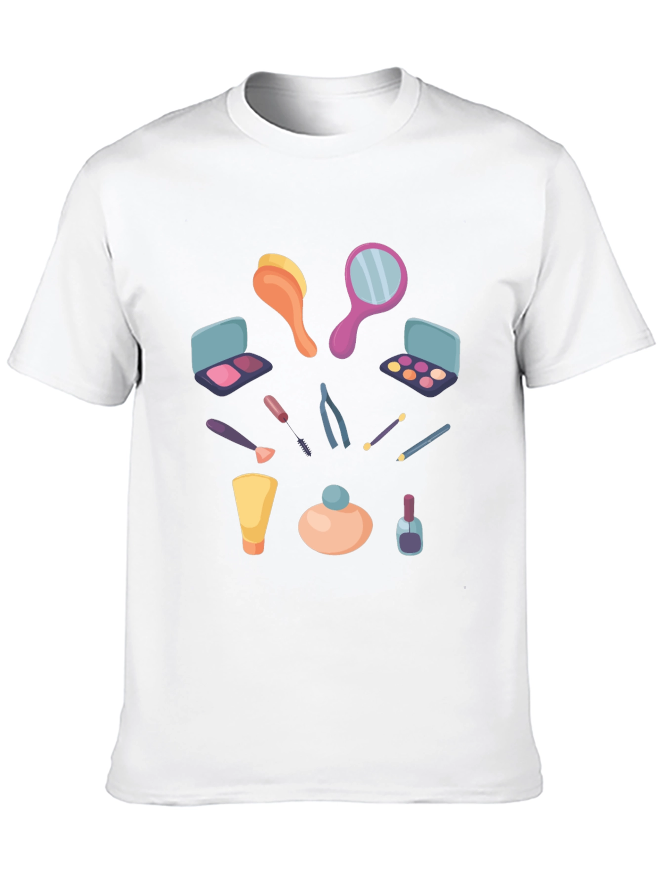 Makeup Graphic T-Shirt - Stylish Casual Tee