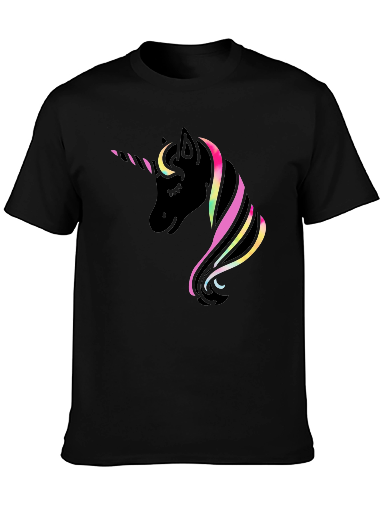 Unicorn Graphic Black T-Shirt