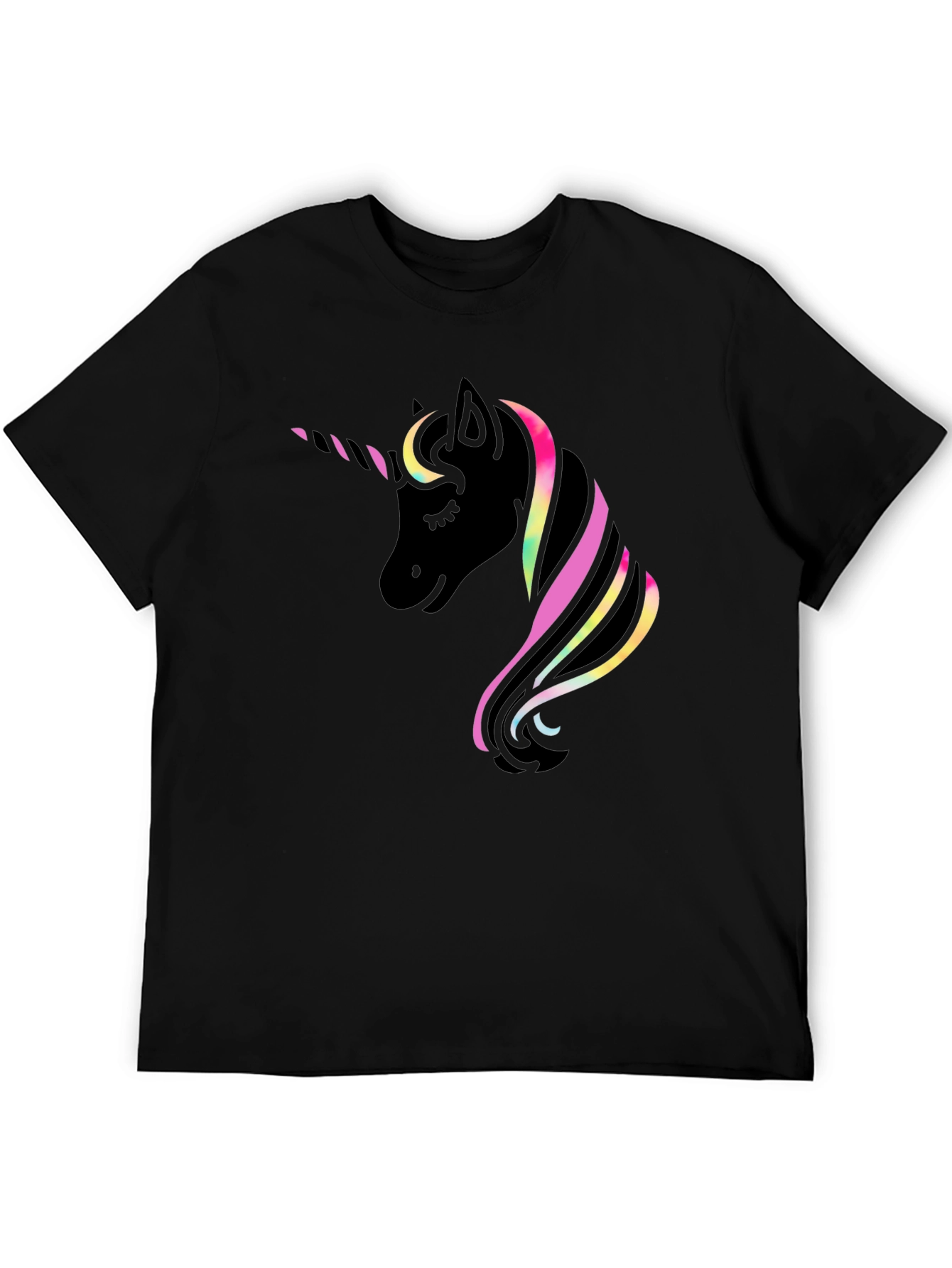 Unicorn Graphic Black T-Shirt