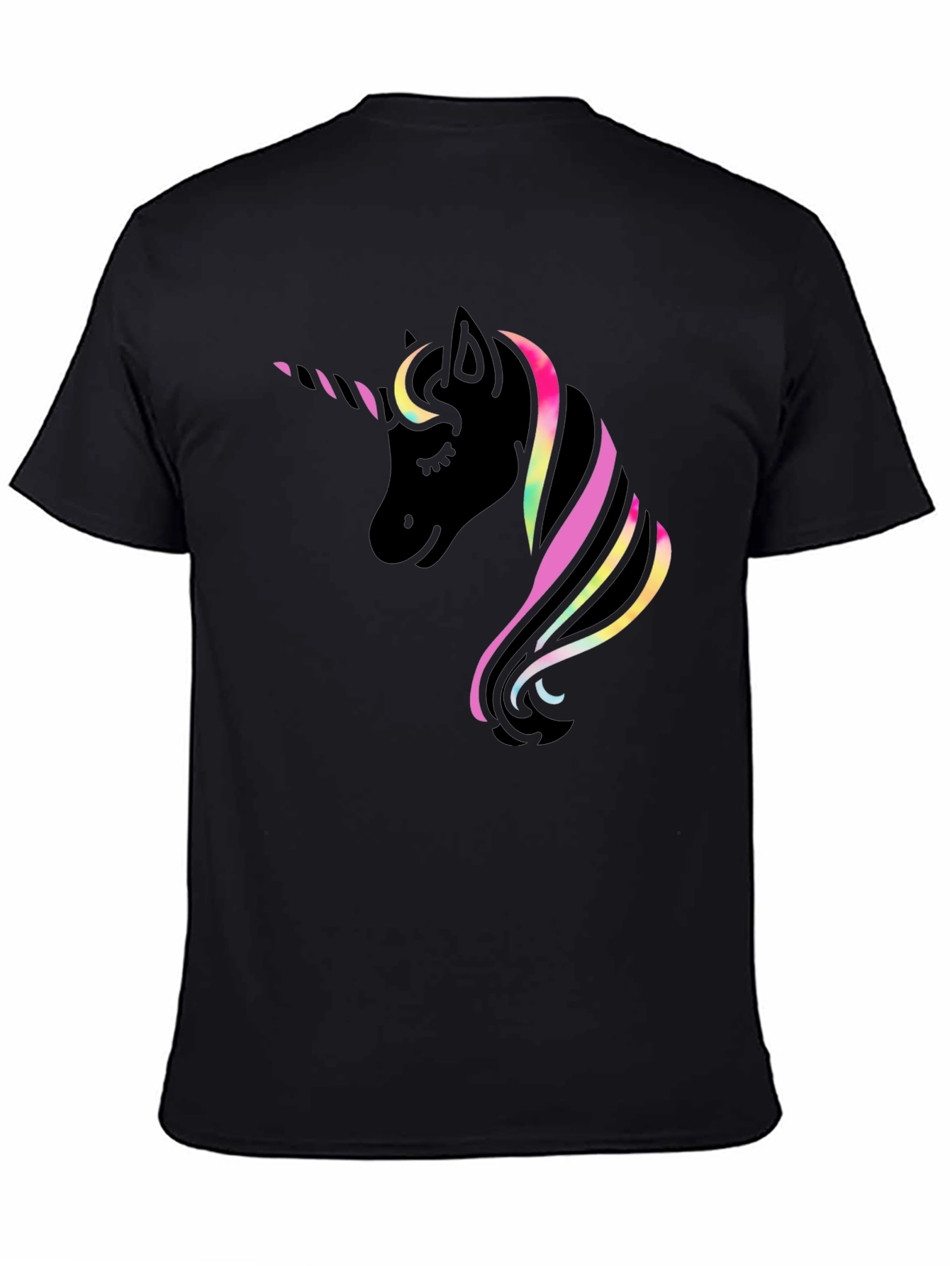 Unicorn Graphic Black T-Shirt