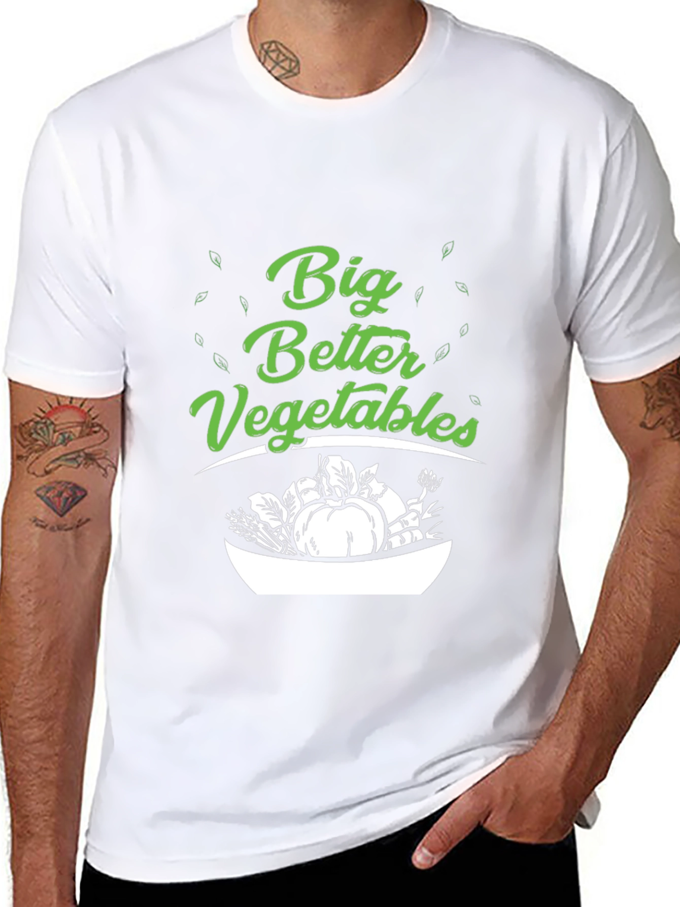 Big Better Vegetables Graphic Tee - Vegan Friendly