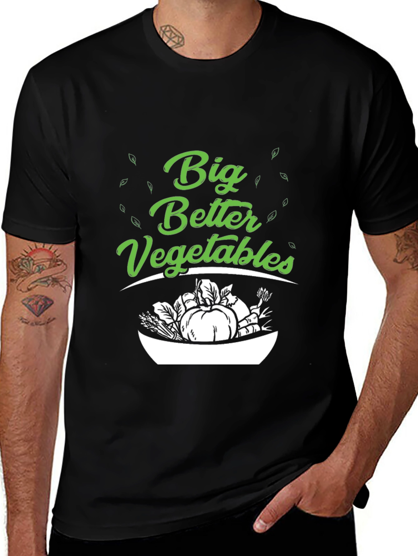 Big Better Vegetables Graphic Tee - Vegan Friendly