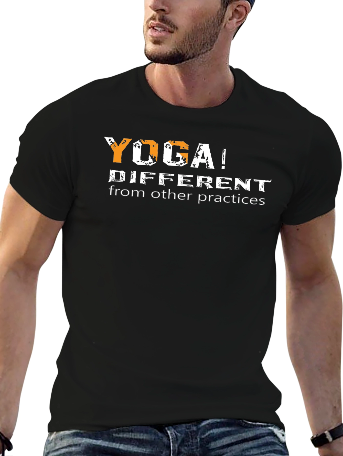 Yoga Different Practices Black Graphic T-Shirt